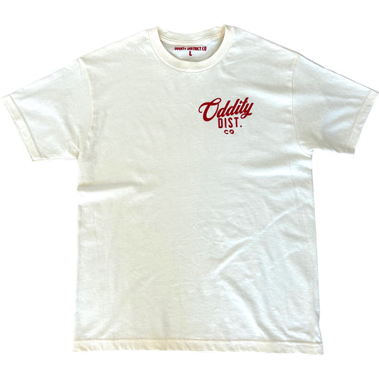 Oddity District Tee off white/red